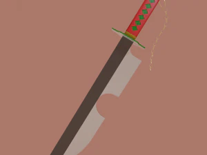 Anime Sword 3D Model