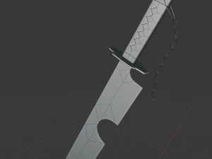Anime Sword 3D Model