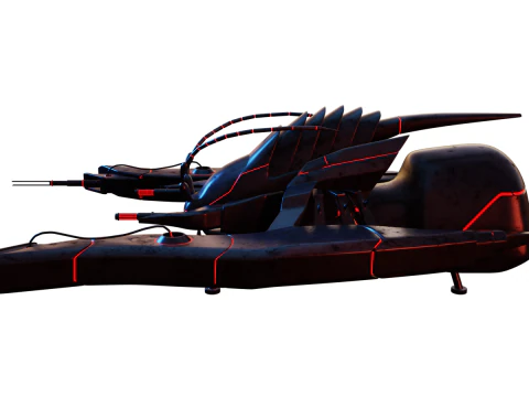 Alien Spaceship 3D Model