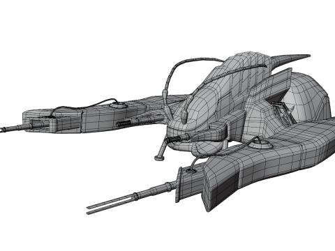 Alien Spaceship Modèle 3D