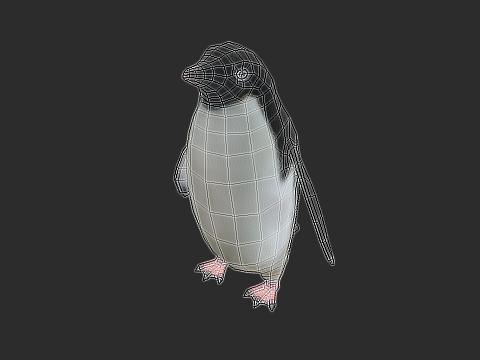 売れ筋ランキングも掲載中！ Penguin Adelie Low 3DExport 鳥 in 3Dモデル Animated Poly 文房具・ステーショナリー