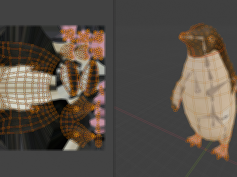 Adelie Penguin Low Poly Animated Modello 3D