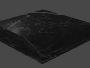 Blocco di marmo nero Modello 3D