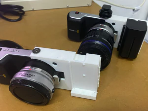 External Battery Plate for BMPCC 1080 - Blackmagic Pocket Cinema Camera Original 1080 3D Print Model