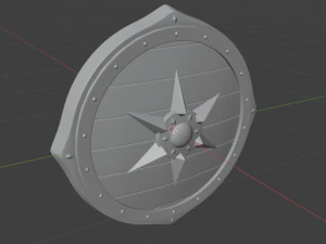 Viking Shield 3D Model