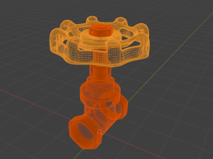 Industrial Valve 3D Model