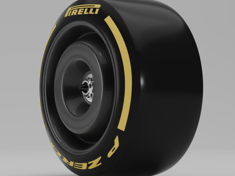 F1 Pirelli P Zero Tire 3D Model