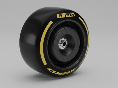 F1 Pirelli P Zero Tire 3D Modell