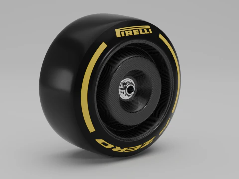 F1 Pirelli P Zero Tire 3D Model