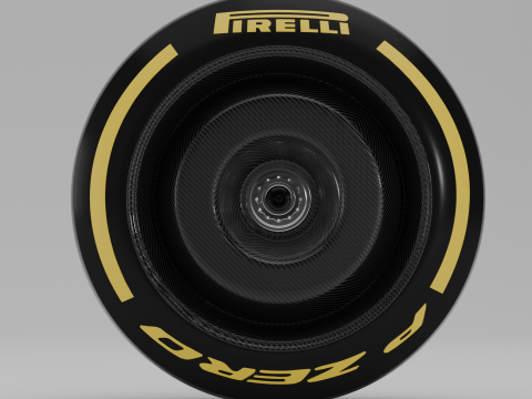 F1 Pirelli P Zero Tire 3D Modell