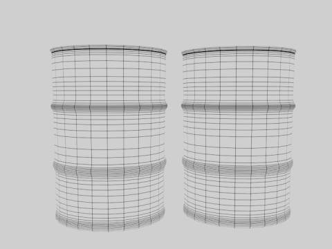 Toxic waste barrel 3D Model