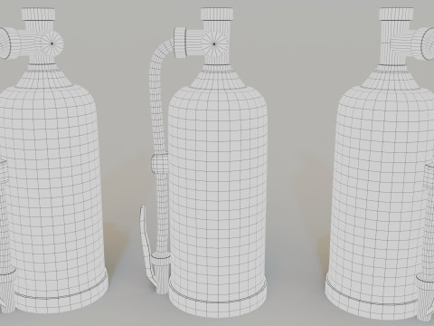 Fire equipment set 3D Модель