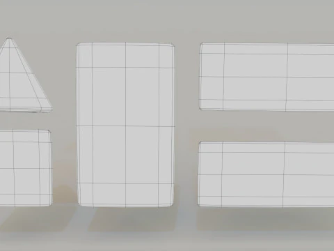 Fire equipment set 3D Model