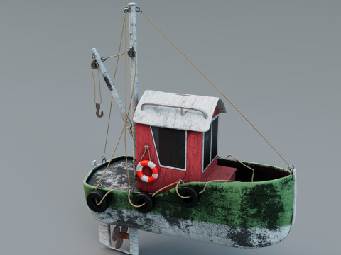 Tug boat Model 3D