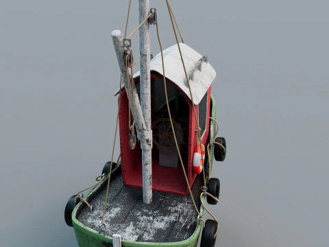 Tug boat 3D Model