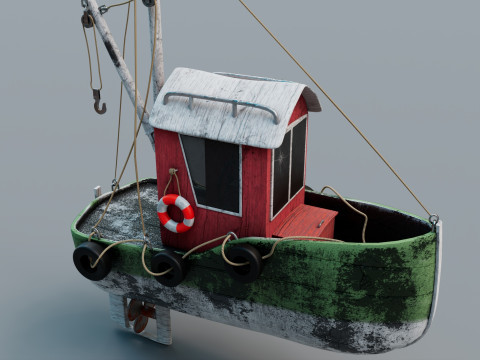 Tug boat Model 3D