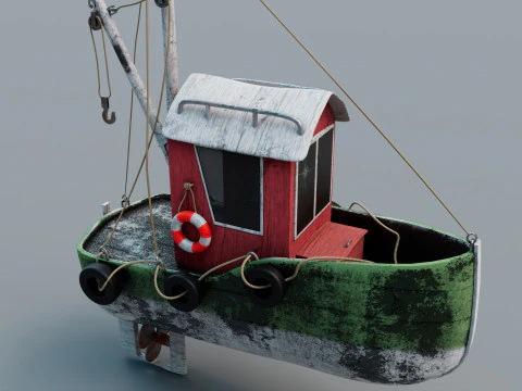 Tug boat 3D Model