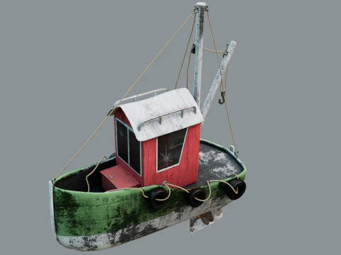 Tug boat 3D Model