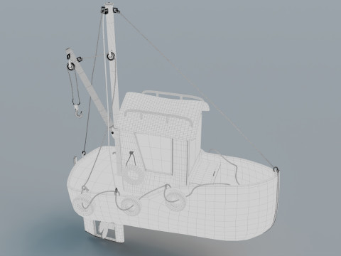 Tug boat Model 3D