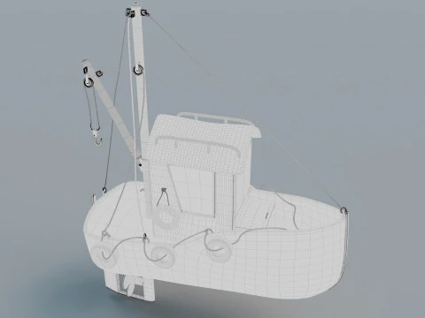 Tug boat 3D Model