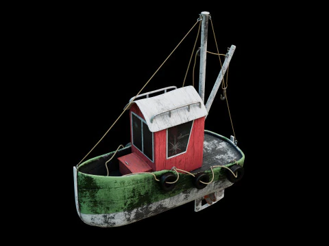 Tug boat 3D Model