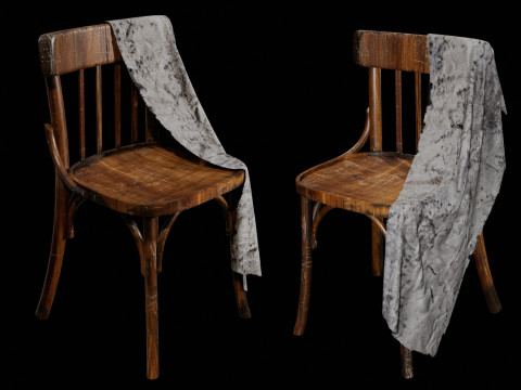 Old Western Chair 3D Model