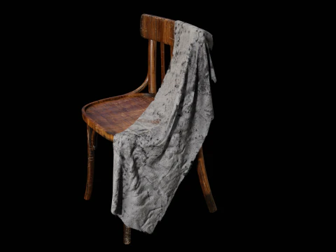 Old Western Chair 3D Model