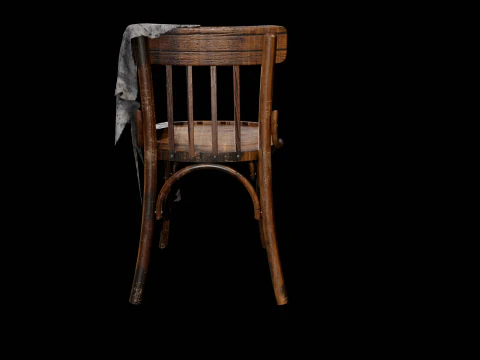 Old Western Chair 3D Model