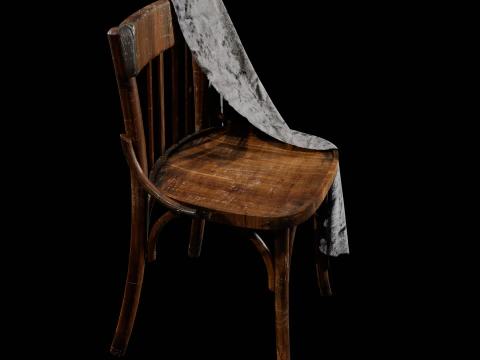 Old Western Chair 3D Model
