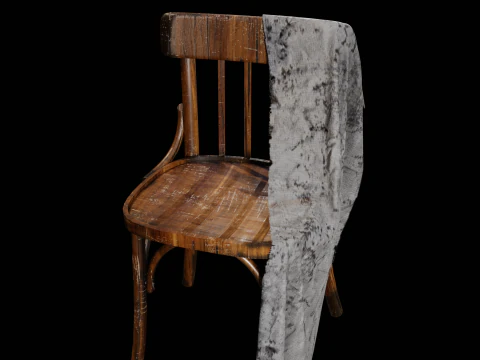 Old Western Chair 3D Model