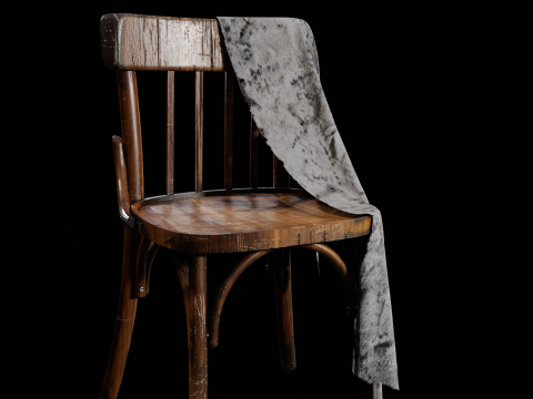 Old Western Chair 3D Модель