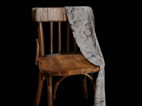 Old Western Chair 3D Модель
