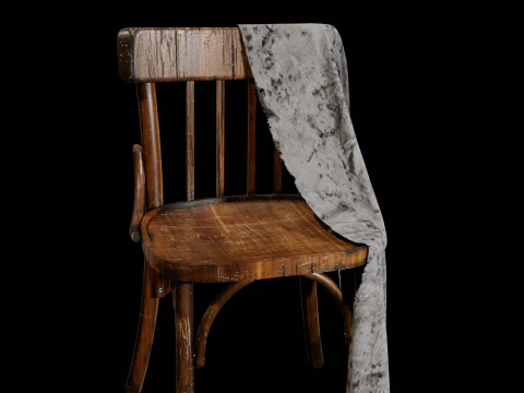 Old Western Chair 3D Model
