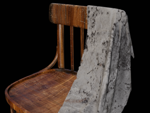 Old Western Chair 3D Модель
