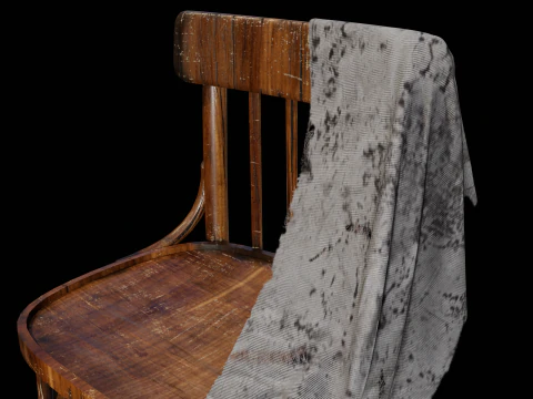 Old Western Chair 3D Model