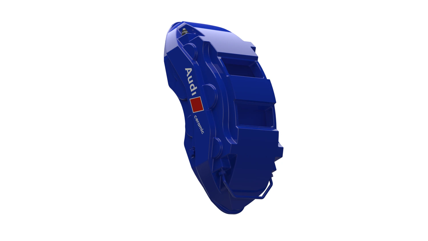 AUDI Ceramic Premium Brake Caliper 3D Model .c4d .max .obj .3ds .fbx .stl .blend 