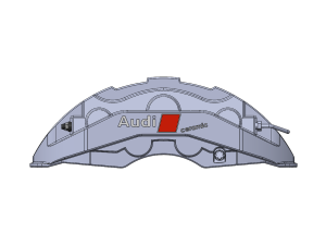AUDI Ceramic Premium Brake Caliper 3D 模型