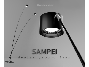 Sampei Floor Lamp Davide Groppi 3D Modèle 3D