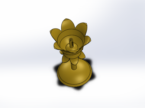 真鍮芯ホルダー 3Dモデル