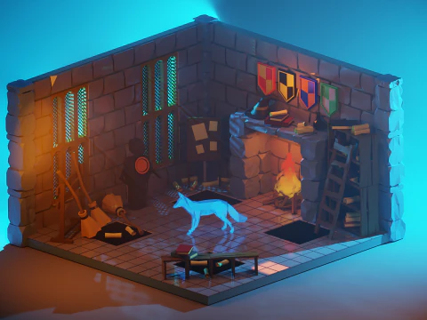 Chambre Secr&egrave;te Harry Potter Modèle 3D