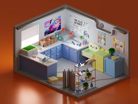 Rick e Morty Modello 3D