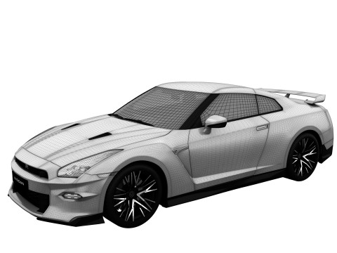 NISSAN GT-R 2025 3D 모델