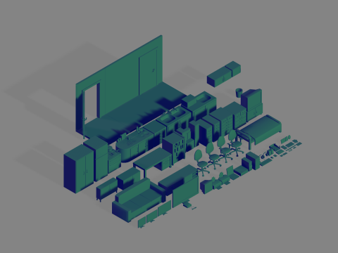 House Furniture pack 3D Модель