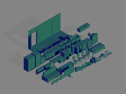 House Furniture pack 3D Model