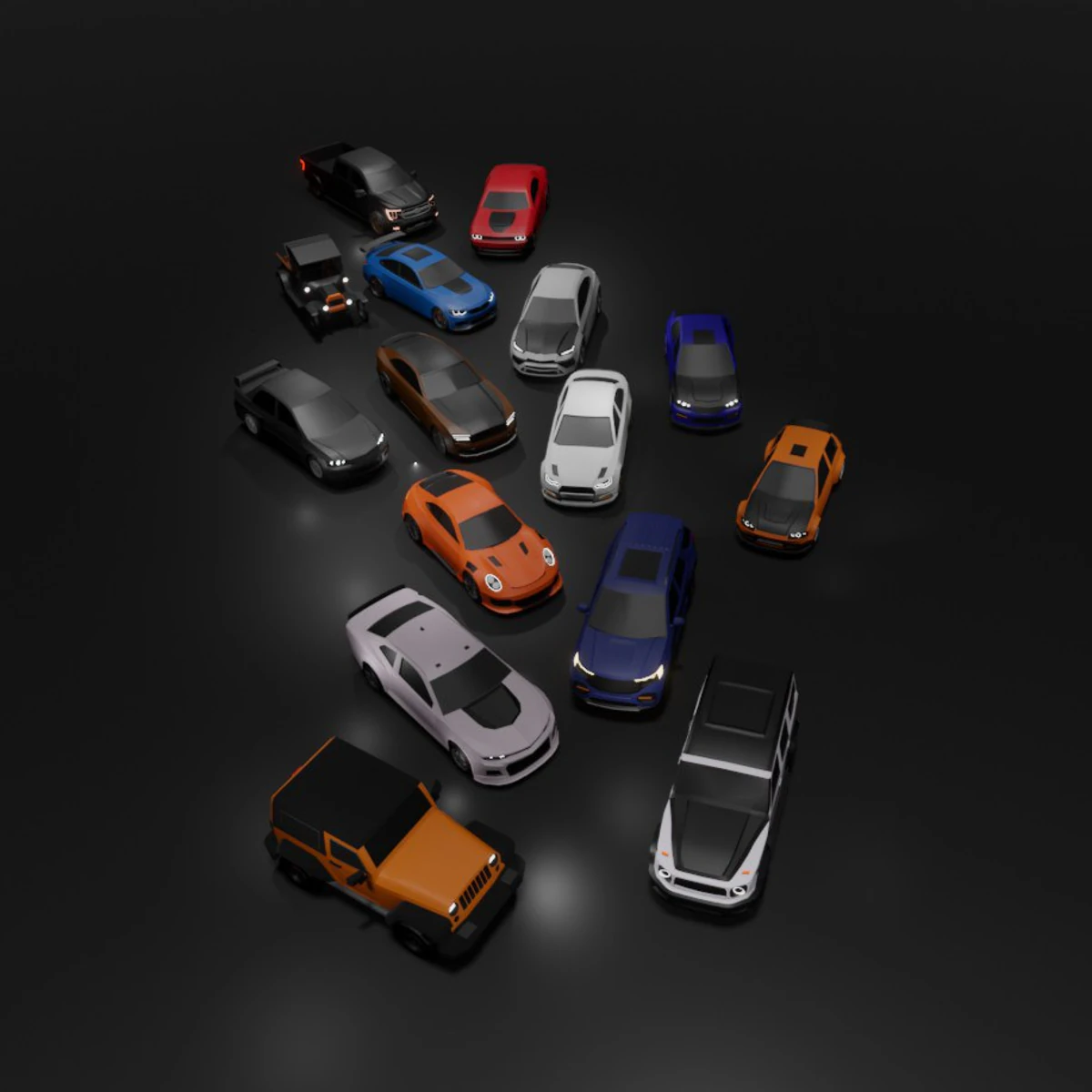 The Ultimate car pack 3D Model .c4d .max .obj .3ds .fbx .stl .blend 