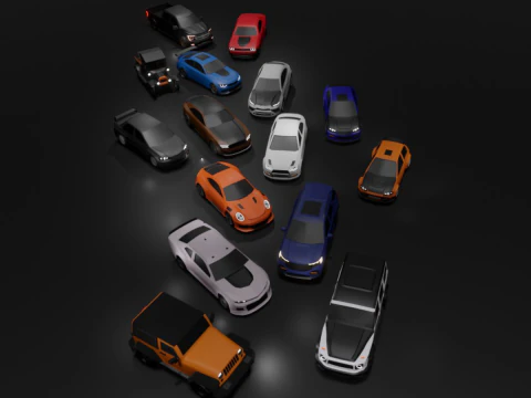 परम कार पैक 3D मॉडल