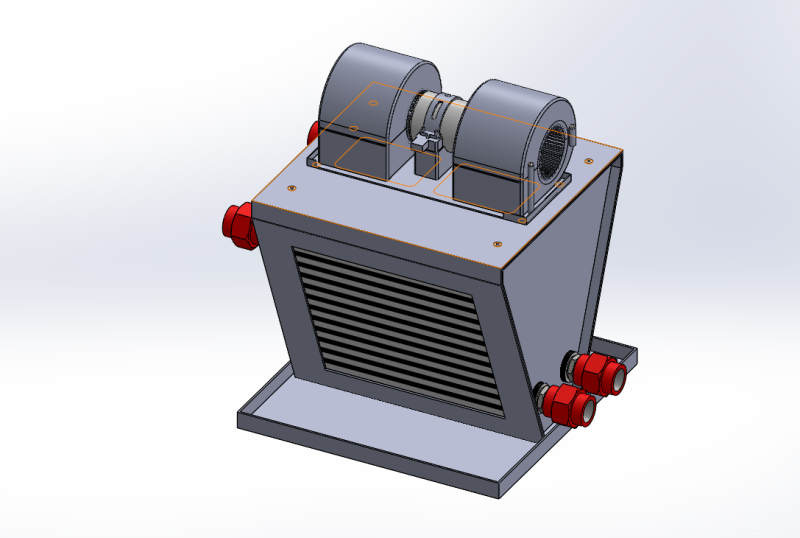 Air conditioning system Modelo 3D .c4d .max .obj .3ds .fbx .stl .blend 