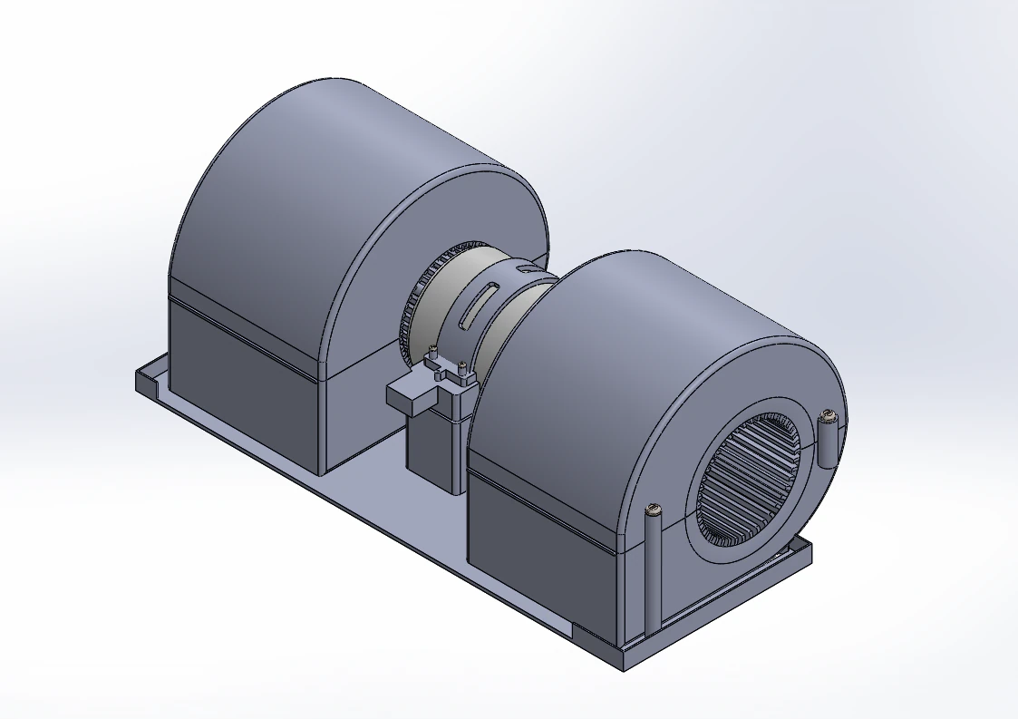 Snail fan motor 3D Model .c4d .max .obj .3ds .fbx .stl .blend