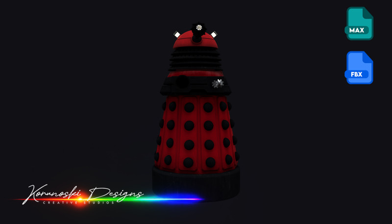 New Dalek Paradigm 3D Model .c4d .max .obj .3ds .fbx .stl .blend 