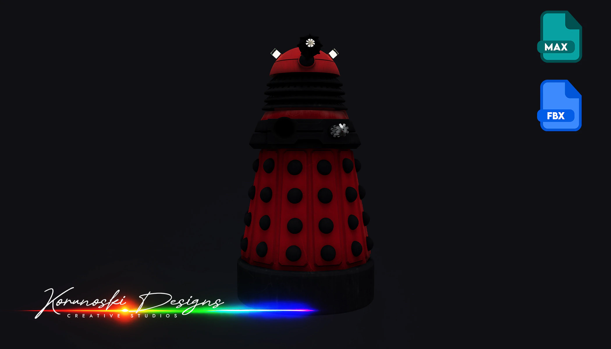 New Dalek Paradigm 3D Model .c4d .max .obj .3ds .fbx .stl .blend 